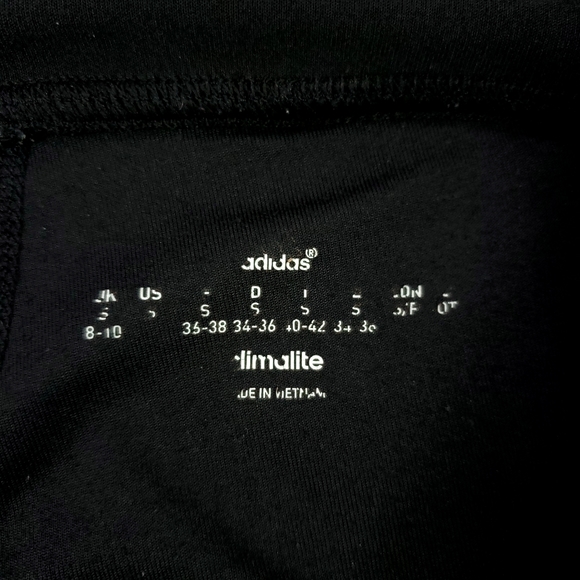 Adidas Womens Black Gray Capri Leggings SzM - Picture 4 of 9